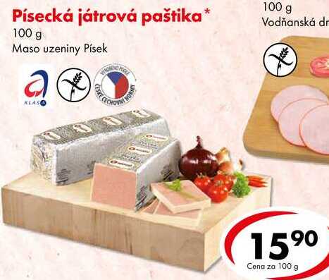 Písecká játrová paštika, 100 g 