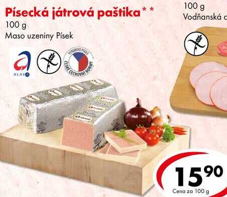 Písecká játrová paštika, 100 g