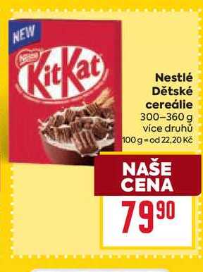 Nestlé Dětské cereálie 300-360g