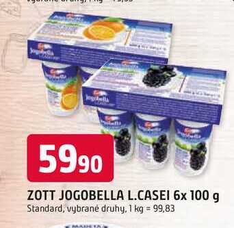 ZOTT JOGOBELLA L.CASEI 6x 100 g 