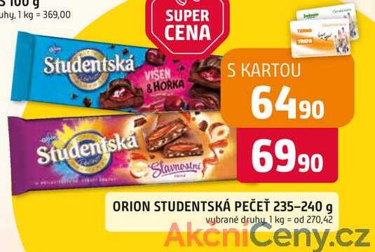 ORION STUDENTSKÁ PEČEŤ 235-240 g 