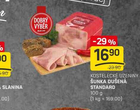 ŠUNKA DUŠENÁ STANDARD 100g