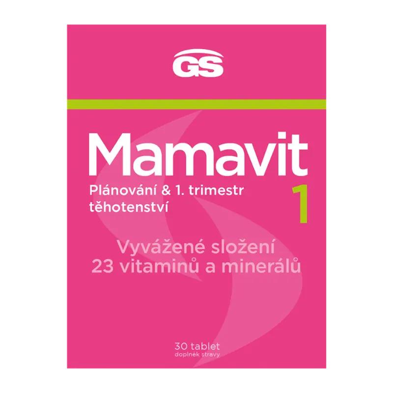 GS Mamavit 1 Plánování a 1. trimestr, doplněk stravy, 30 ks