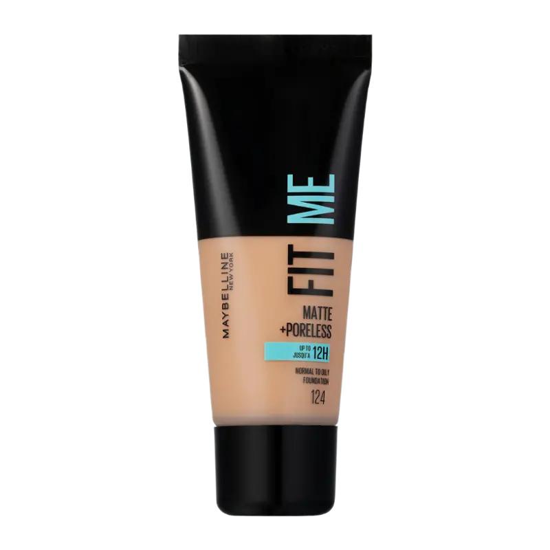 Maybelline Make-up Fit Me! Matte + Poreless 124 Soft Sand, 1 ks