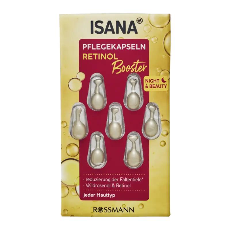 ISANA Night & Beauty kapsle s retinolem, 7 ks