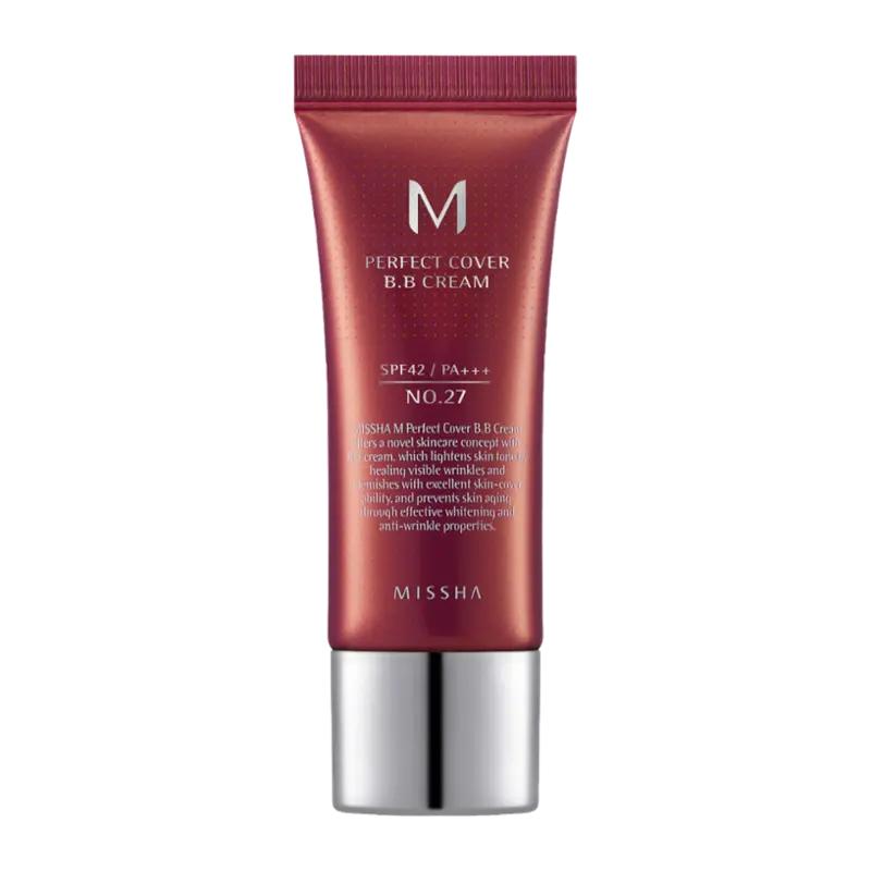 Missha BB krém Perfect Cover SPF 42 No.27 (Honey Beige), 20 ml