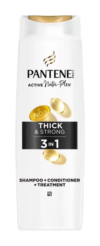 Pantene Šampon Pro-V Thick & Strong 3v1 Active Nutri-Plex, 325 ml