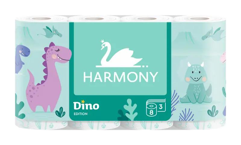 Harmony Toaletní papír Dino 3vrstvý, 8 ks