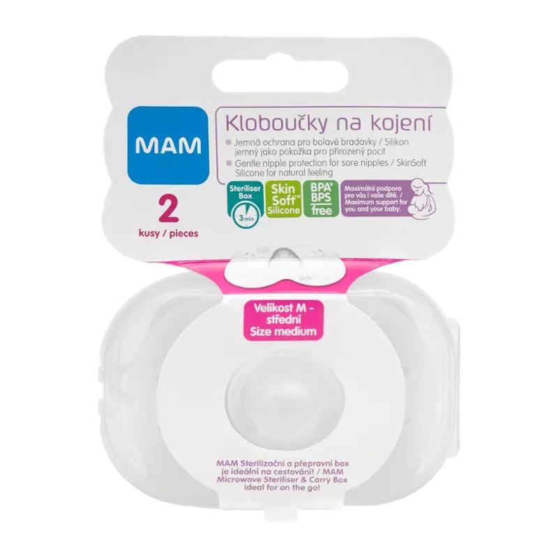 MAM Prsní kloboučky vel.M, 2 ks