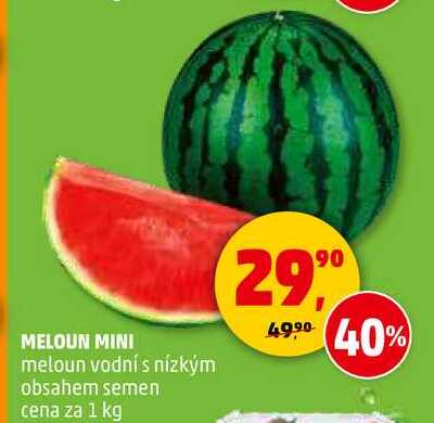 MELOUN MINI meloun vodní s nízkým obsahem semen, 1 kg