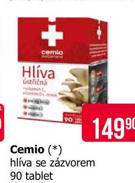 Cemio hlíva se zázvorem 90 tablet 