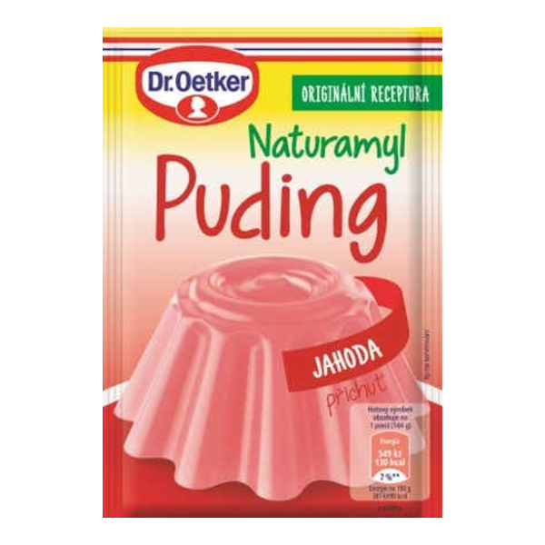 Dr. Oetker Naturamyl Puding s příchutí jahody