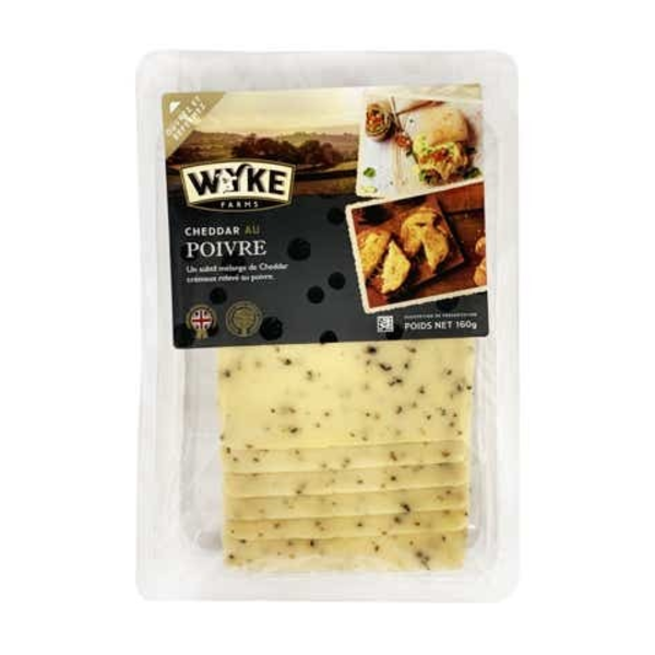 Wyke Cheddar s pepřem, plátkovaný