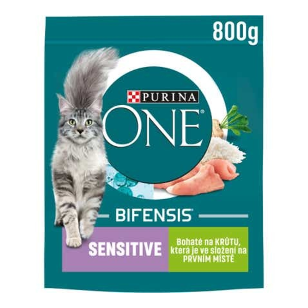 Purina ONE Sensitive bohaté na krůtu a rýži