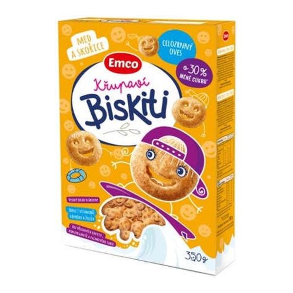 Emco Křupaví Biskiti med a skořice