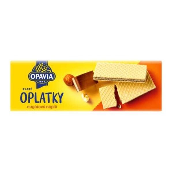 Opavia Oplatky Zlaté nugátová náplň