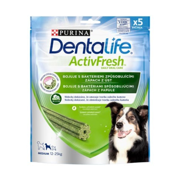 Dentalife ActivFresh tyčinky pro střední psy 115 g