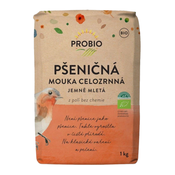 Probio Mouka pšeničná celozrnná, jemně mletá