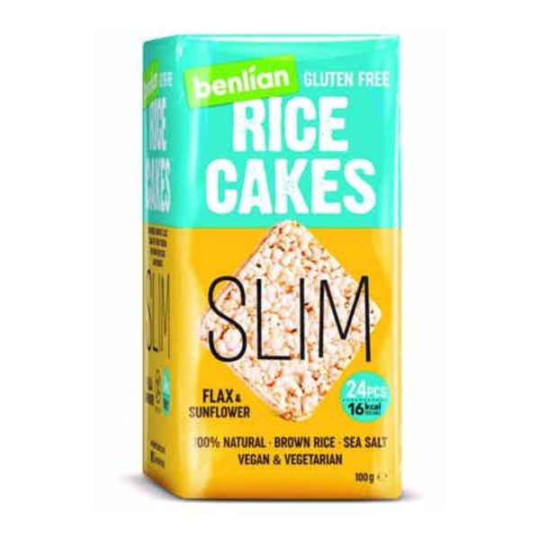 Benlian Rice cakes SLIM - lněné semínko a slunečnice