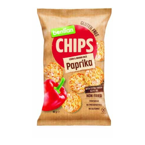 Benlian Corn & Brown rice chips Paprika