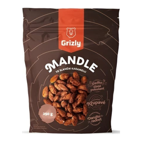 GRIZLY Mandle ve slaném karamelu