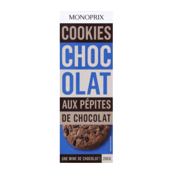 Monoprix Cookies sušenky s čokoládovými kousky