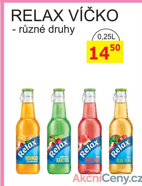 RELAX VÍČKO - různé druhy 0,25L 