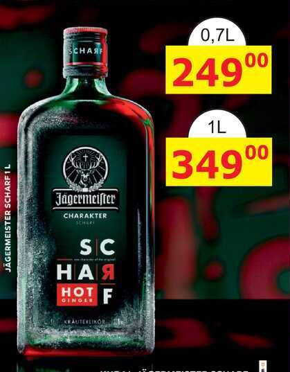 JÄGERMEISTER SCHARF 1L