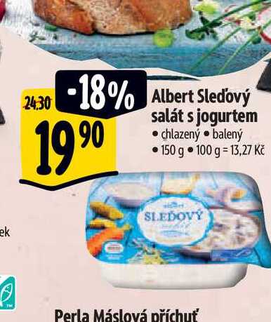  Albert Sleďový salát s jogurtem  150 g