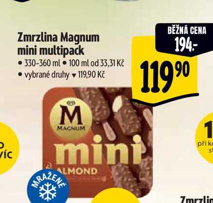   Zmrzlina Magnum mini multipack 330-360 ml  