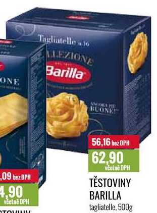 TĚSTOVINY BARILLA tagliatelle, 500g 