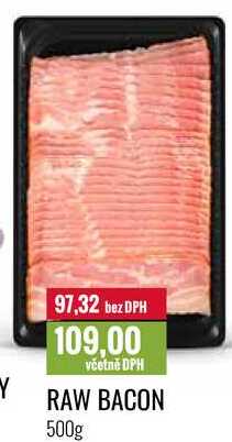 RAW BACON 500g 