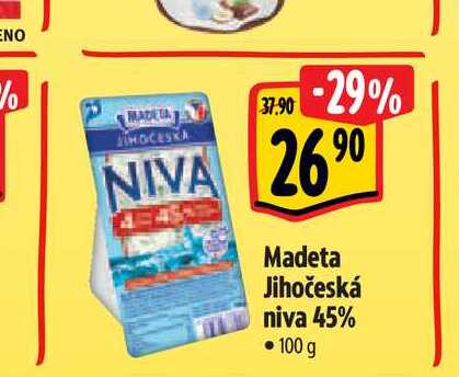   Madeta Jihočeská niva 45% 100 g