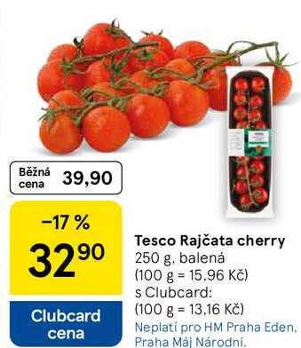 Tesco Rajčata cherry, 250 g