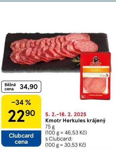 Kmotr Herkules krájený, 75g 