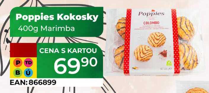 Poppies Kokosky 400g Marimba 