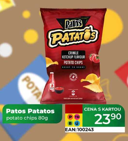 Patos Patatos potato chips 80g 