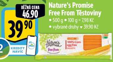 Nature's Promise Free From Těstoviny, 500 g