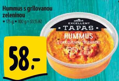 Hummus s grilovanou zeleninou, 175 g