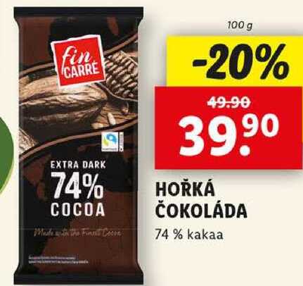 HOŘKÁ ČOKOLÁDA, 100 g