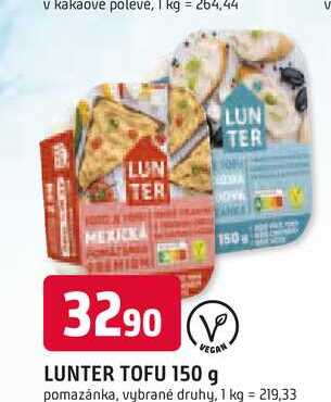 VEGAN LUNTER TOFU 150 g 