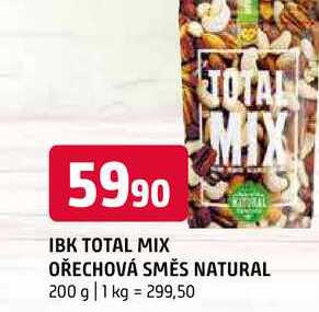 Ibk total mix ořechová směs natural 200 g