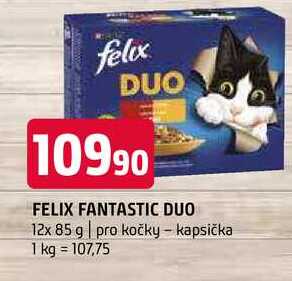 Felix fantastic duo 12x 85 g pro kočky kapsička 