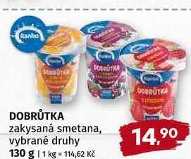 Dobrůtka zakysaná smetana, vybrané druhy 130 g