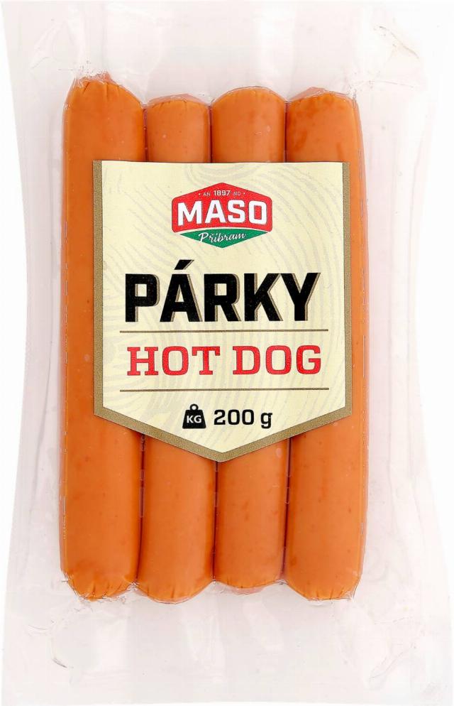 Maso Příbram Hot Dog párky