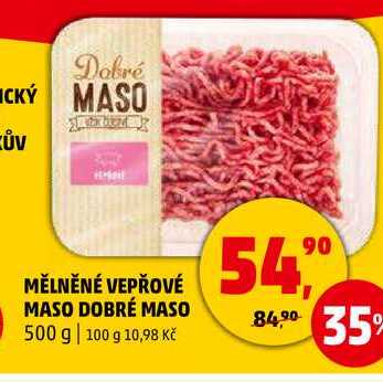 MĚLNĚNÉ VEPŘOVÉ MASO DOBRÉ MASO, 500 g