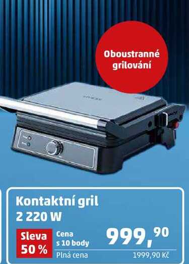 Kontaktní gril 2 220 W  