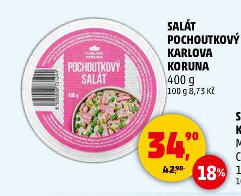 SALÁT POCHOUTKOVÝ KARLOVA KORUNA, 400 g