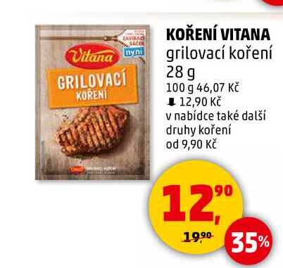 KOŘENÍ VITANA grilovací koření, 28 g