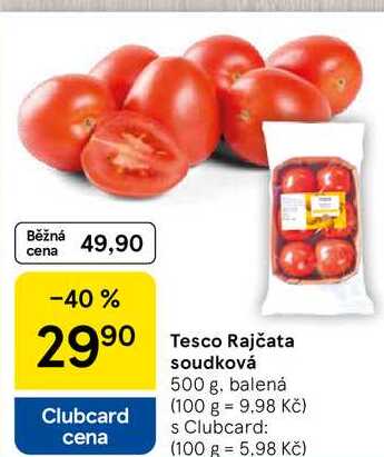 Tesco Rajčata soudková, 500 g, balená 